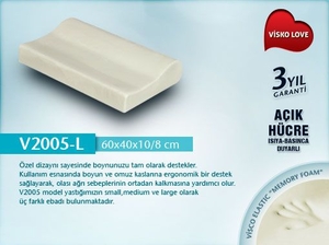 Visko Love V2005-L Boyun Destekli Visco Yastık - 4